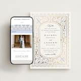 "Aurelia" - Wedding Website in Dusty Blue by Janean Hinger - Match Your Stationery