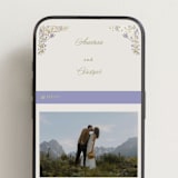 "FairyTale.." - Wedding Website in Heather by Vera Lim - Mobile Layout