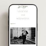 "Country Elegance" - Wedding Website in Sage Green by Lucrecia Caporale - Mobile Layout