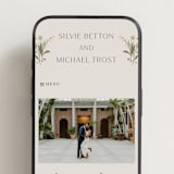 "Parisian Garden" - Wedding Website in Petal by Nicoletta Savod - Mobile Layout