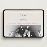 "Grace" - Wedding Website in Champagne by Nicole Walsh - Desktop Design