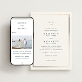 "Anchored" - Wedding Website in Royal Navy by Olivia Raufman - Match Your Stationery