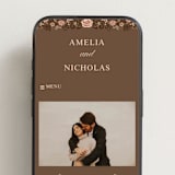 "Blooming path" - Wedding Website in Chocolate by Paola Benenati - Mobile Layout