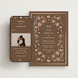 "Blooming path" - Wedding Website in Chocolate by Paola Benenati - Match Your Stationery