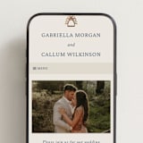"Equestrian" - Wedding Website in Midnight by Sam Dubeau - Mobile Layout