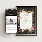 "Flouriishing" - Wedding Website in Blush by Susan Moyal - Match Your Stationery
