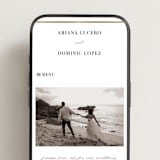 "Gilded Ampersand" - Wedding Website in Cotton by Jennifer Postorino - Mobile Layout