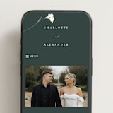 "Elegant Lillies" - Wedding Website in Forest by Stacey Meacham - Mobile Layout
