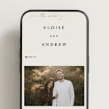 "silk" - Wedding Website in Linen by Pippa Shaw - Mobile Layout