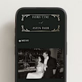 "Majesty" - Wedding Website in Onyx by Nicoletta Savod - Mobile Layout