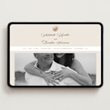 "Seaside" - Wedding Website in Champagne by Griffinbell Paper Co. - Desktop Design