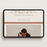 "Shining Florals" - Wedding Website in Almond by frau brandt - Desktop Design