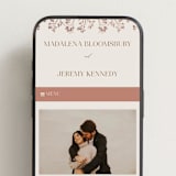 "Shining Florals" - Wedding Website in Almond by frau brandt - Mobile Layout