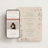 "Shining Florals" - Wedding Website in Almond by frau brandt - Match Your Stationery