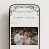 "grandeur" - Wedding Website in Bluebell by Jen Owens - Mobile Layout