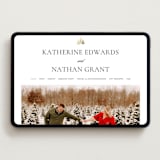 "Gilded Forest" - Wedding Website in Snow by Stacy Maalouf - Desktop Design