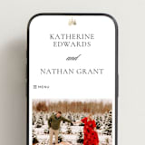 "Gilded Forest" - Wedding Website in Snow by Stacy Maalouf - Mobile Layout