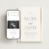 "Side Stripe" - Wedding Website in Pearl by Nicole Walsh - Match Your Stationery
