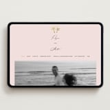"tropical getaway" - Wedding Website in Blush by Laura Hamm - Desktop Design