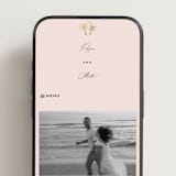 "tropical getaway" - Wedding Website in Blush by Laura Hamm - Mobile Layout