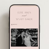 "Scallop Monogram" - Wedding Website in Rose Quartz by Emily Betts - Mobile Layout
