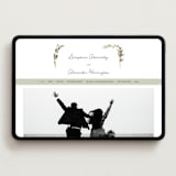"Coastal Bloom" - Wedding Website in Garden Green by Lucrecia Caporale - Desktop Design