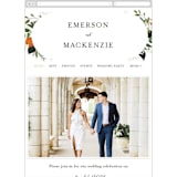 "Orange Blossoms" - Wedding Website in Pearl by Susan Moyal - Guest Management