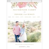 "Floral Vignette" - Wedding Website in Brass by Kristen Smith - Guest Management