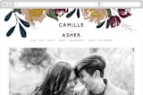 "Wild Peonies" - Wedding Website in Blush by Cindy Reynolds - Desktop Design