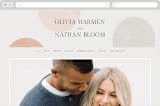 "Curves" - Wedding Website in Cafe by Pixel and Hank - Desktop Design
