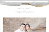 "Lustrous" - Wedding Website in Cement by Kaydi Bishop - Desktop Design