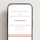 "Racquet" - Wedding Website in Verona Sunet by Megan Davis - Mobile Layout
