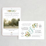 "Floral Ampersand" - Wedding Website in Sea Breeze by Jennifer Wick - Match Your Stationery