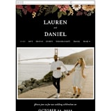 "Falling In Love" - Wedding Website in Harvest by Susan Moyal - Mobile Layout