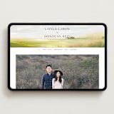 "Savanna" - Wedding Website in Fern by Lindsay Megahed - Desktop Design