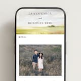 "Savanna" - Wedding Website in Fern by Lindsay Megahed - Mobile Layout