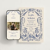 "Santa Catalina" - Wedding Website in Marseille Bleu by Ani Somi - Match Your Stationery
