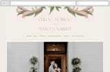 "1081" - Wedding Website in Blush by GeekInk Design - Desktop Design