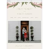 "1081" - Wedding Website in Blush by GeekInk Design - Mobile Layout