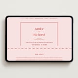 "News!" - Wedding Website in Strawberry by Claudia Orengo - Desktop Design