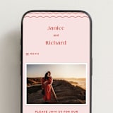 "News!" - Wedding Website in Strawberry by Claudia Orengo - Mobile Layout