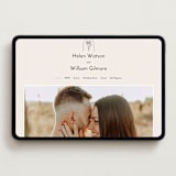 "Belle Rose" - Wedding Website in Buttercream by Claudia Orengo - Desktop Design