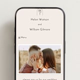 "Belle Rose" - Wedding Website in Buttercream by Claudia Orengo - Mobile Layout