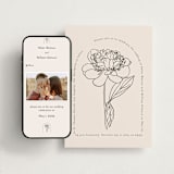 "Belle Rose" - Wedding Website in Buttercream by Claudia Orengo - Match Your Stationery