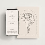 "Belle Rose" - Wedding Website in Buttercream by Claudia Orengo - Match Your Stationery