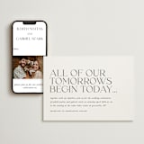 "tomorrows" - Wedding Website in Ink by Lori Wemple - Match Your Stationery