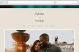 "Spectrum" - Wedding Website in Teal by Heather Schertzer - Desktop Design
