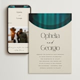 "Spectrum" - Wedding Website in Teal by Heather Schertzer - Match Your Stationery