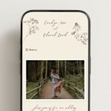 "Sketched Florals" - Wedding Website in Sandpaper by Baumbirdy - Mobile Layout