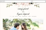 "Petal Surround" - Wedding Website in Blush & Gold by Susan Moyal - Desktop Design